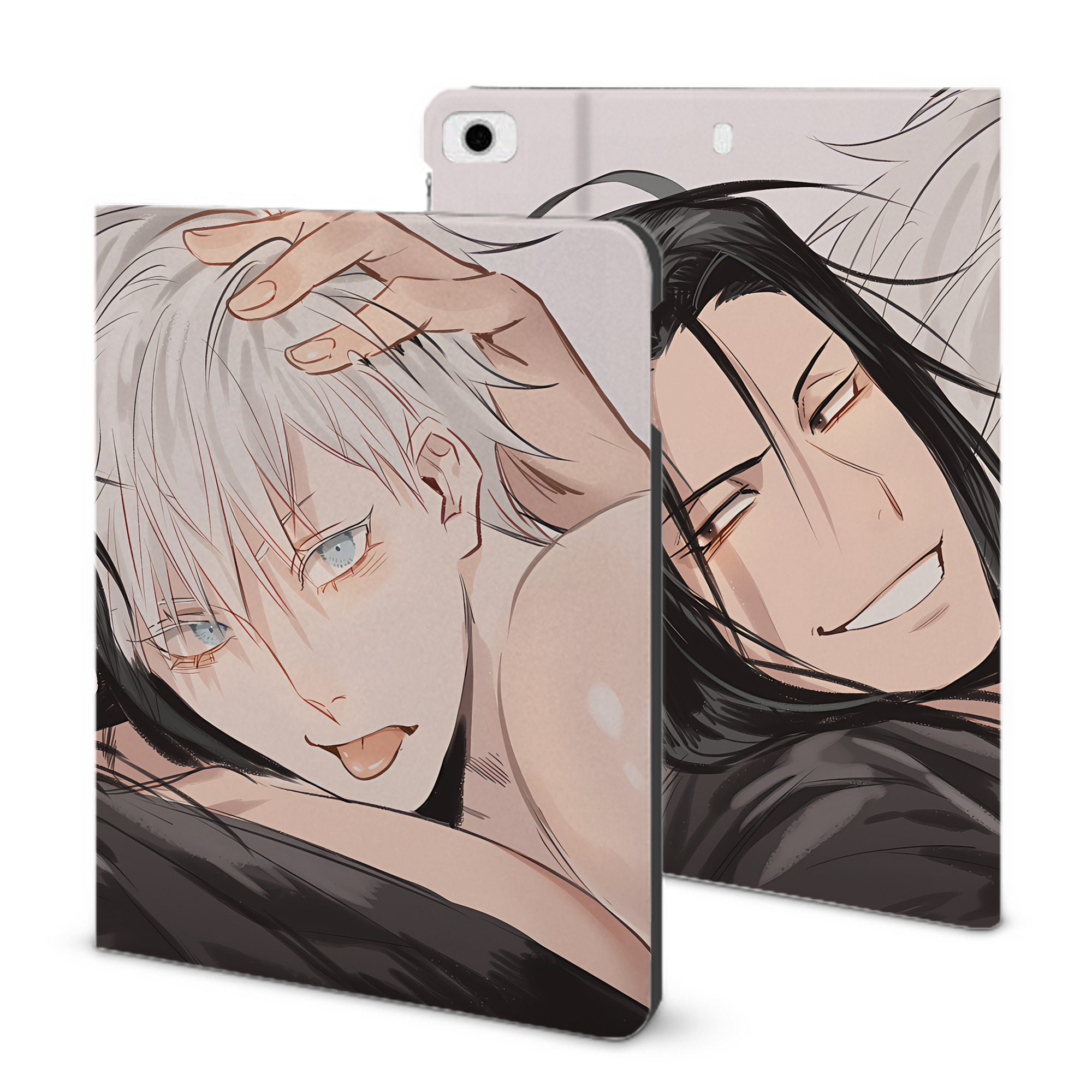 （画像用） 呪術廻戦 Jujutsu Kaisen IPad ケース ブック型 PUレザー TPU 耐衝撃 軽量 薄型 ペン収納なし 全面保護 IPad 各モデル対応